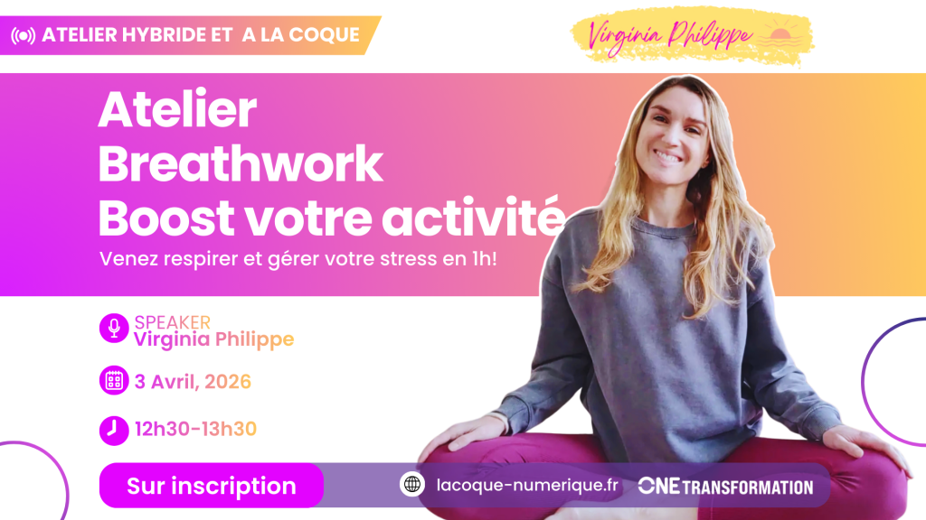 ATELIER BREATHWORK AVEC VIRGINIA PHILIPPE – 3 AVRIL 2026