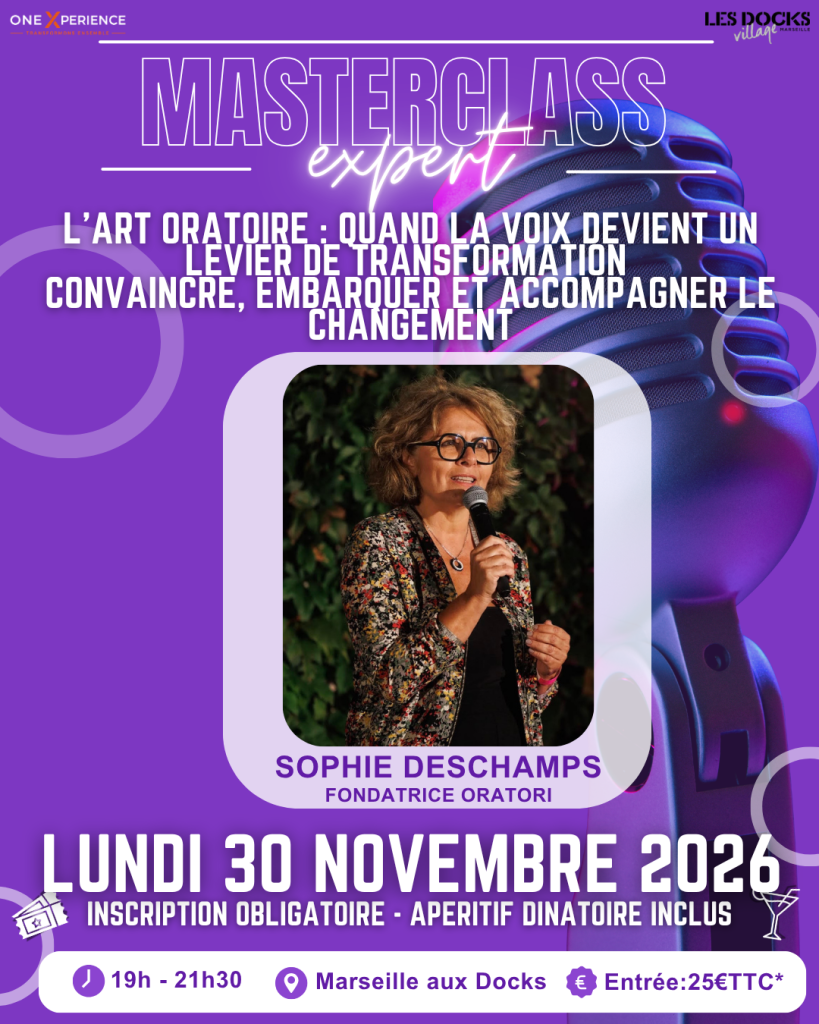 MASTERCLASS – Sophie Deschamps – 30 Novembre 2026
